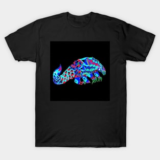 chinese pangolin kawaii pet in ecopop pattern aesthetics T-Shirt